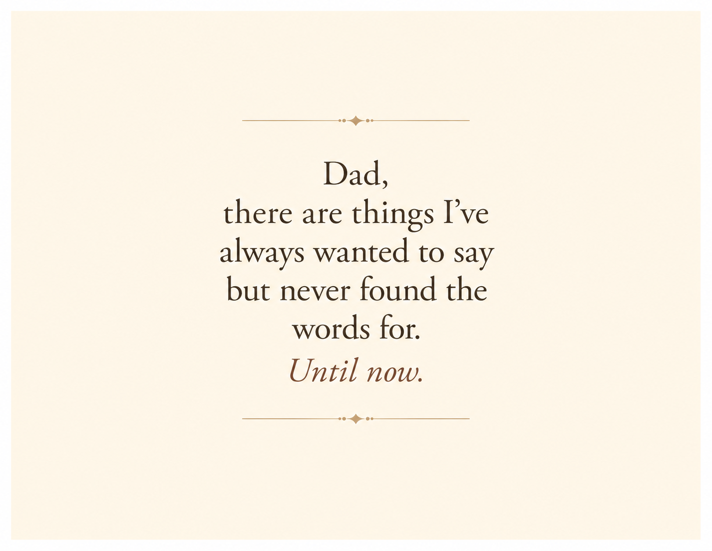 Letters For Dad