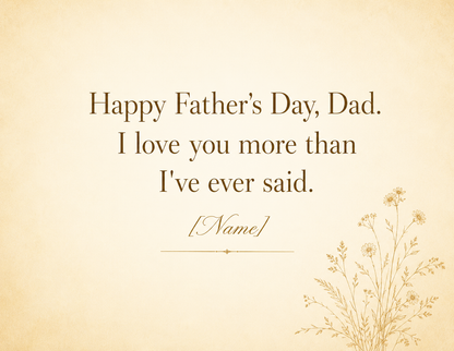 Letters For Dad